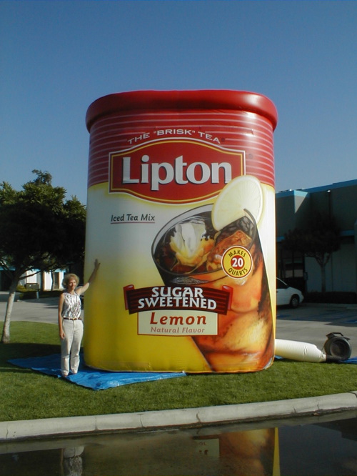 Inflatable Product Replicas 20' lipton box